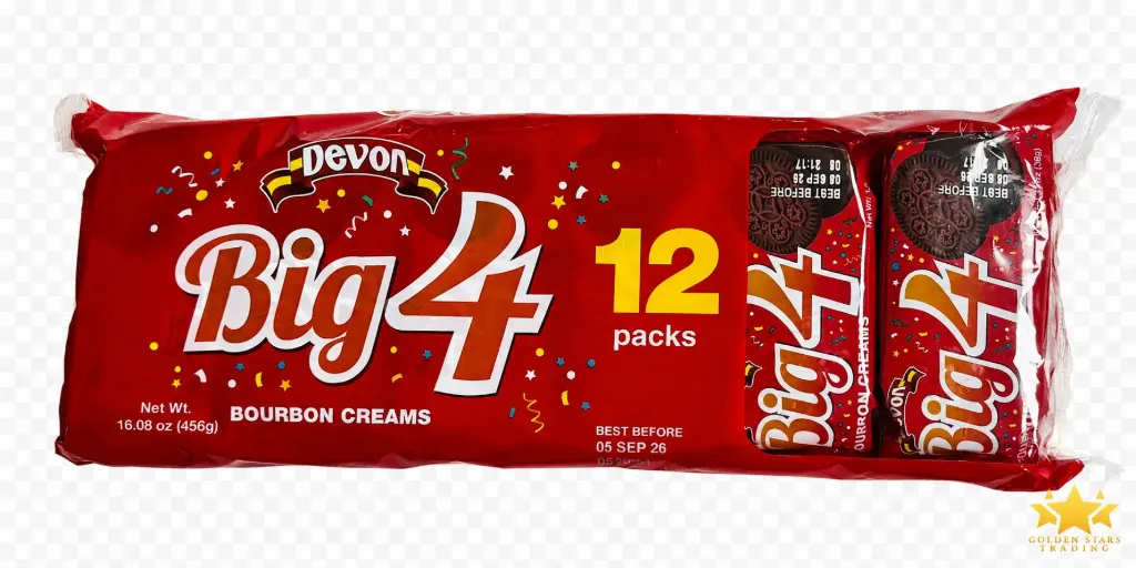 #BW3037 - Devon Big 4 - Bourbon Creams Biscuits 12 x 38g