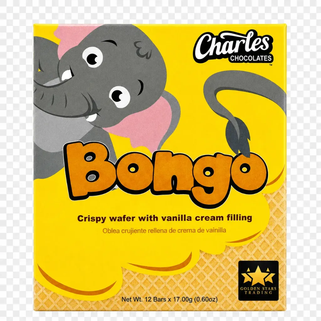 #BW2827 - Charles Chocolate Bongo - Vanilla 12ct