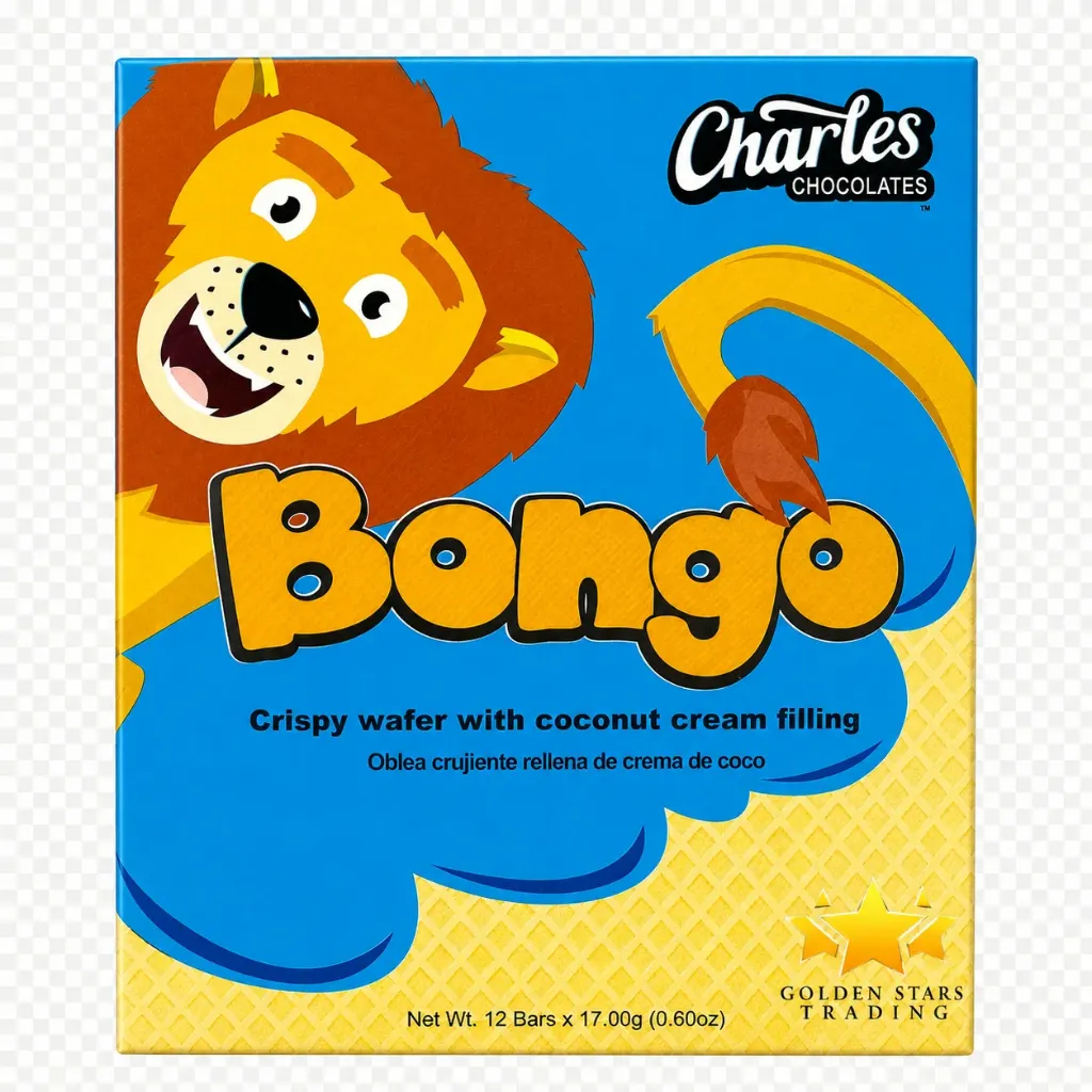 #BW2841 - Charles Chocolate Bongo - Coconut 12ct