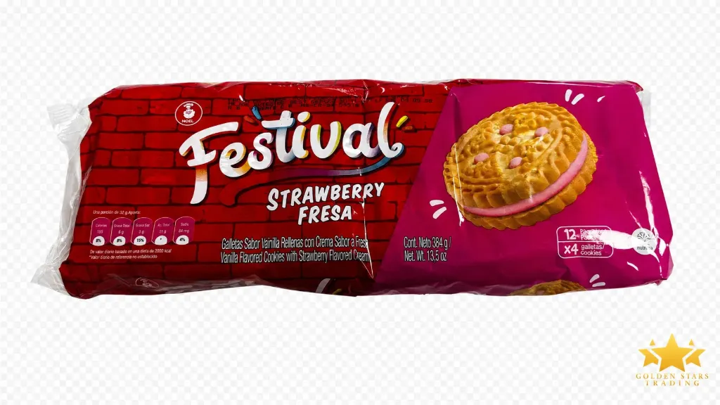 #BW5214 - Noel Festival Biscuits - Strawberry 12ct