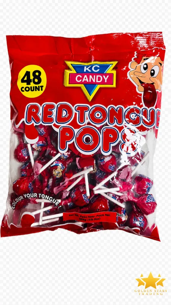 #CN2079 - KC Candy Red Tongue Pops 48ct