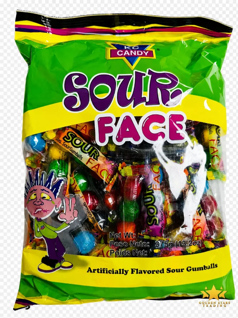 #CN3065 - KC Candy Sour Face Gumballs (375g)