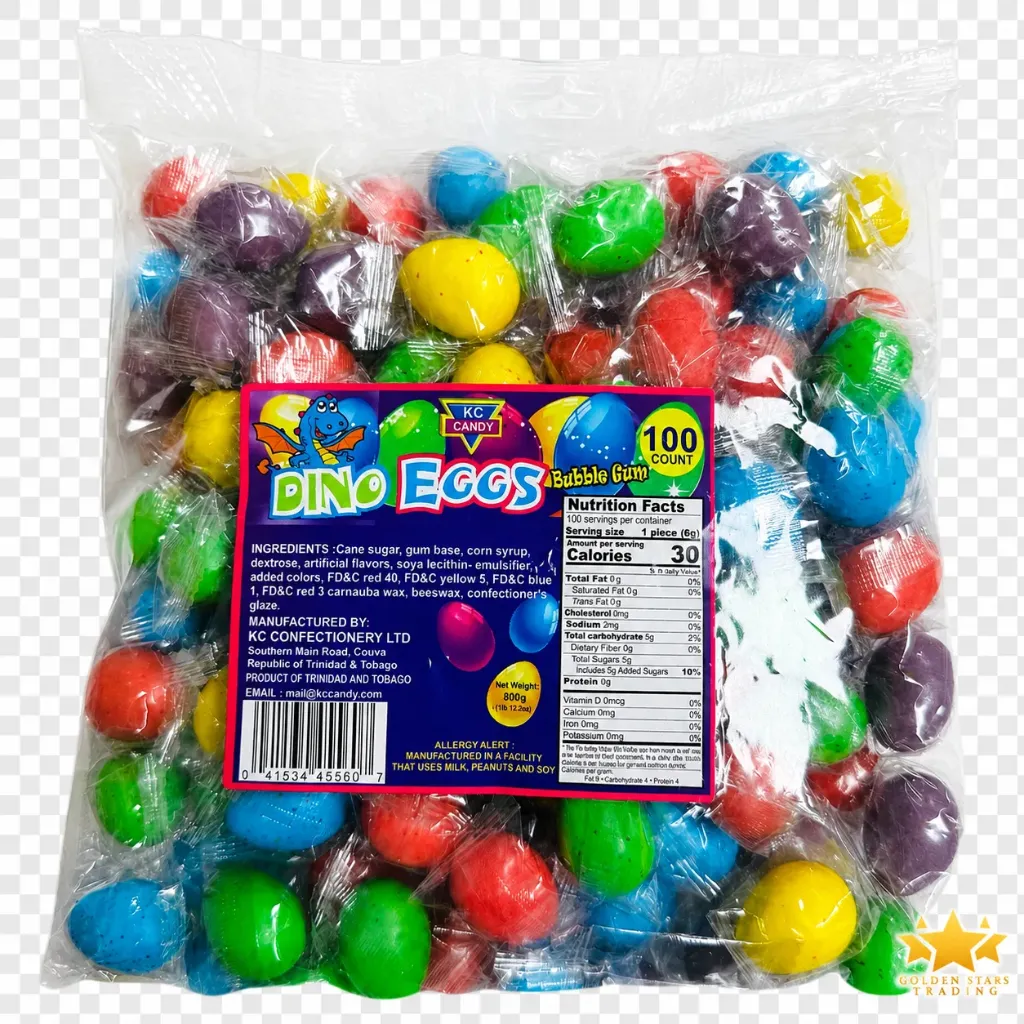 #CN5607 - KC Candy Dino Eggs Bubble Gum (100ct)