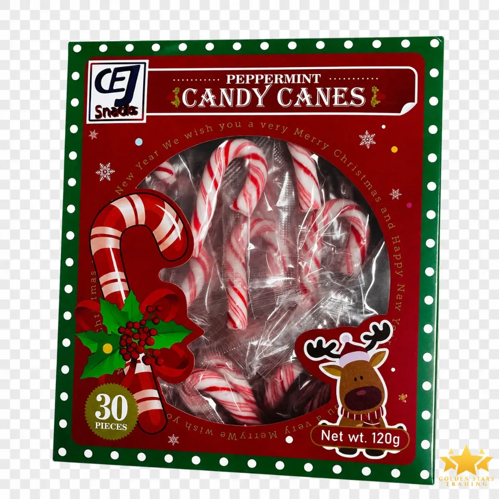 #CN7108 - CEJ Snacks Mini Peppermint Candy Canes (30ct)