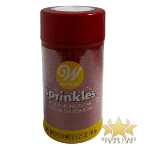 #CS7665 - Wilton Sprinkles Red Sanding Sugar (3.25oz)
