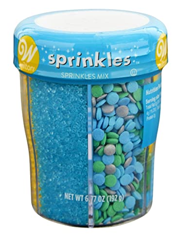 [WLT-SPR-02] #CS5993 - Wilton Blue Mix Sprinkles 6.7 Oz (192g)