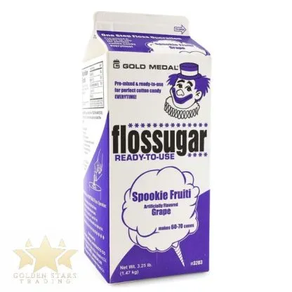 #IN2033 - Gold Medal Flossugar Cotton Candy Mix - Spookie Fruiti Grape 3.25 LB