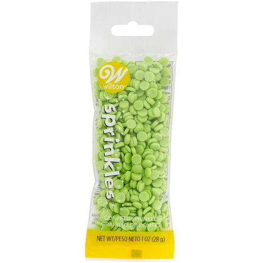 #CS3661 - Wilton Light Green Confetti Sprinkles  1 Oz (28g)