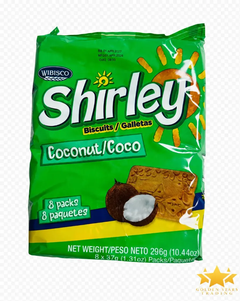#BW4173 - Bermudez Shirley Biscuits 8 x 37g - Coconut