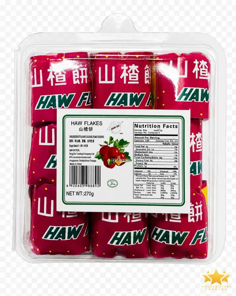 #SN8892 - Jumbo Haw Flakes 240g (9ct) *Halal*