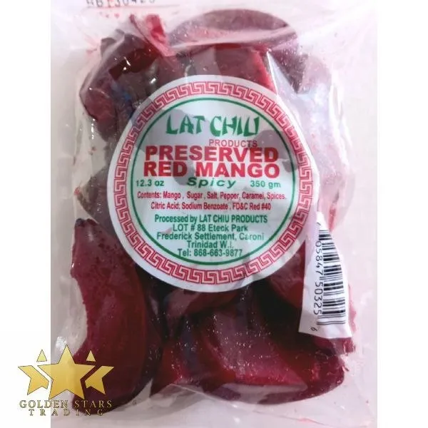 #SN3256 - Lat Chiu Preserved Red Mango 350g - Spicy