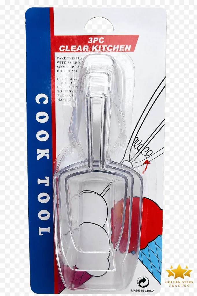 #HH7600 - 3pc Clear Acrylic Scoop Set