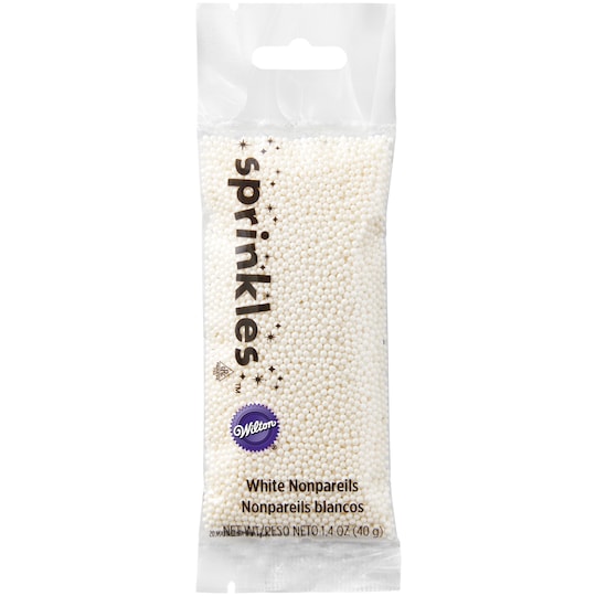 #CS0930 - Wilton White Nonpareils Sprinkles 1.4 Oz (40g)
