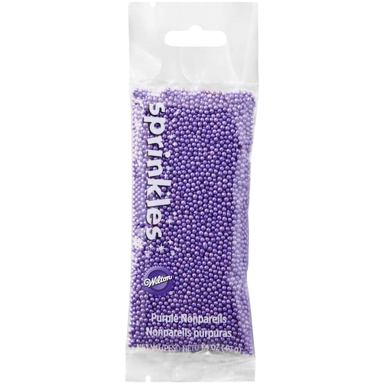 #CS0909 - Wilton Purple Nonpareil Sprinkles 1.4 Oz (40g)