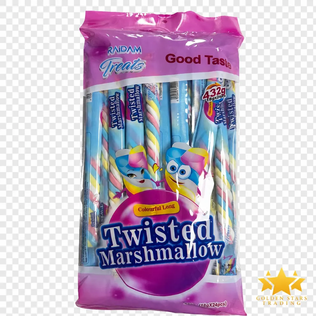 #CN0107 - Raidam Treats Twisted Marshmallow 24 x 18g *Halal*