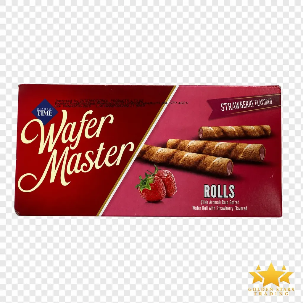 #BW8058 - Wafer Master Rolls - Strawberry 65g *Halal*