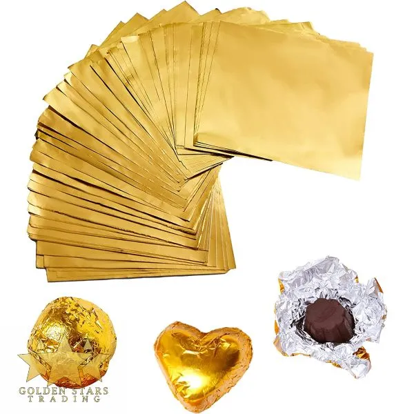 #PK5892 - Gold Foil Wrappers 100ct